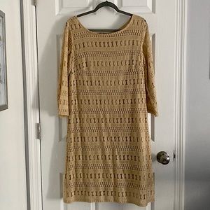 This is a super simple yet detailed Sharagano dress I bought for my engagement.